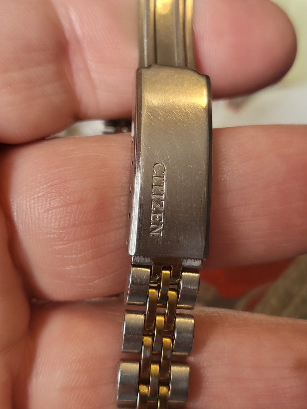 Citizen Quartz Two-Tone Gold Dial Watch - Picture 7 of 10